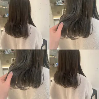 ミディアム カラー カジュアルを女っぽく 𝗮𝘆𝗮𝗰𝗼のヘアスタイル