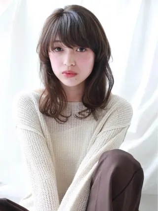 セミロング カラー ✨店長 鈴木輝✨のヘアスタイル