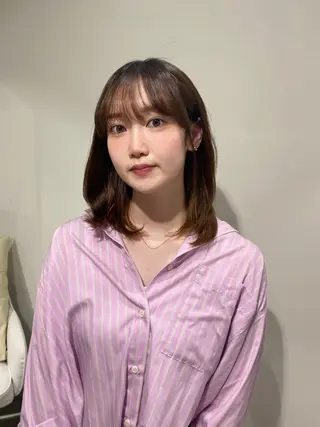 カラー AO所属・RISAKO 艶髪モテヘア🎀府中のヘアスタイル