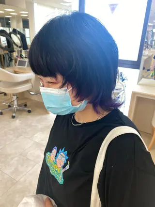 ショート カラー ハイトーン/ウルフ /レイヤー/坂野幸伸のヘアスタイル