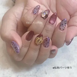 ネイル ネイルリボン 受付スタッフのネイルデザイン