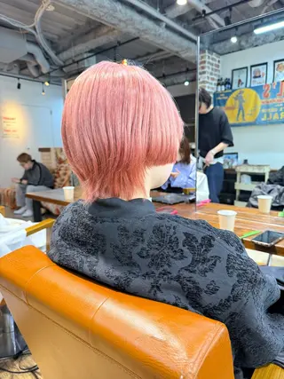 ショート カラー ヘアアレンジ 💞艶カラー/ ブリーチ💞ユウカのヘアスタイル