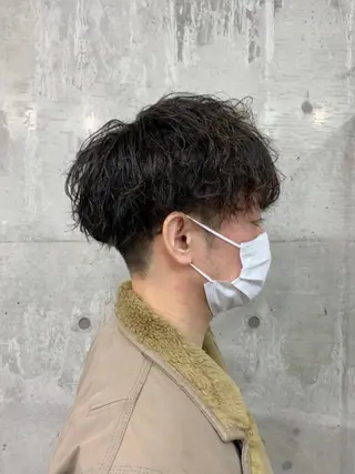 ショート パーマ メンズ クセを最大限に活かす メンズパーマ奈良大祐のヘアスタイル