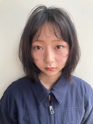 ミディアム Toiro 横浜所属・🎀レイヤー/パーマ カラー/ai🎀のヘアスタイル