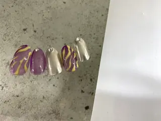 ネイル ⭐︎休業中の練習⭐︎ JNA認定講師髙橋のネイルデザイン