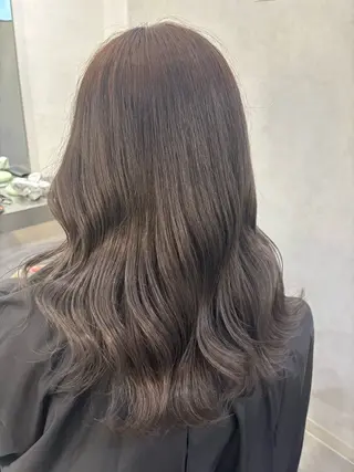 セミロング カラー 韓国透明感🇰🇷 SAKURAのヘアスタイル