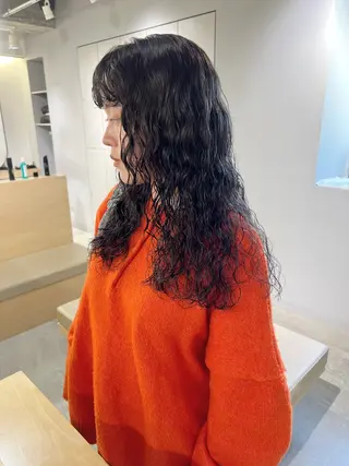 セミロング パーマ MARU レイヤー/パーマのヘアスタイル