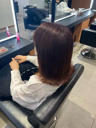 ミディアム カラー ERII /伏見・栄 カットモデル募集中!のヘアスタイル