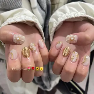 ネイル 🫧飛山琉桜/二条 ネイルアート/束感のマツエク・マツパデザイン