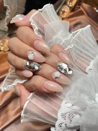 ネイル 23時まで❤︎韓国、 ワンホンネイルのネイルデザイン