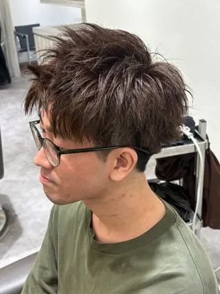 ショート カラー メンズ 鈴木 颯のヘアスタイル
