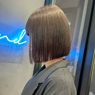 ショート Misaki /ボブ/縮毛矯正のヘアスタイル