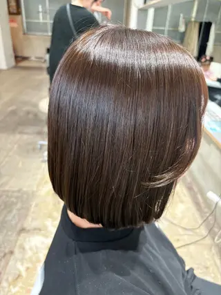 ミディアム カラー 玉置 七海のヘアスタイル