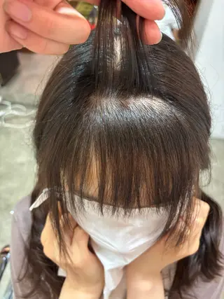 ミディアム イナイ ハルカのヘアスタイル