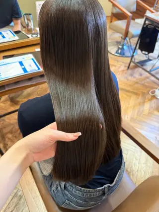 ロング カラー 透明感カラー/ 小顔カット/ミヅキのヘアスタイル