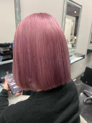 ショート 髪質改善&ハイトーンカラー BALE所属・Hikaru Memelu 中津店のマツエク・マツパデザイン