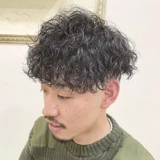 パーマ メンズ 年間2000名担当◎ パーマ職人/仲原佑樹のヘアスタイル
