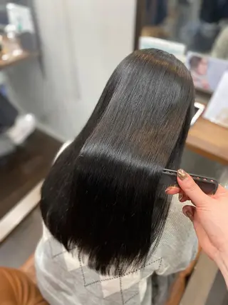 ミディアム パーマ ヘアアレンジ DANY🦋名駅✂︎ 艶髪/透明感カラーのヘアスタイル