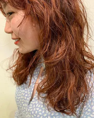 カラー 髪質改善ストレート/ ブリーチ／渋谷　福田のヘアスタイル