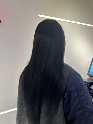 ロング カラー 美髪・シールエクステ ホソタニリョウコのヘアスタイル