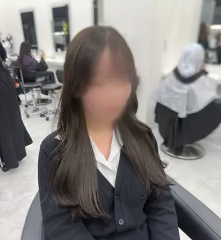 ロング カラー パーマ ヘアアレンジ メンズ キッズ ♥️韓国ヘア レイヤー♥️ゆりのヘアスタイル