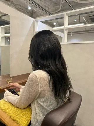 セミロング カラー 縮毛矯正モデル募集中 /西梅田/筒井大翔のヘアスタイル