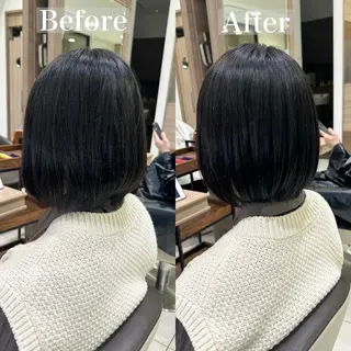 ショート ショート、ボブ/ 川鍋薫のヘアスタイル