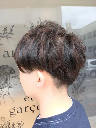 ショート メンズ カラー 大槻 百合子のヘアスタイル