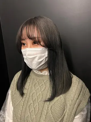 セミロング MiRI💜地毛級 エクステ✖似合わせ技のヘアスタイル