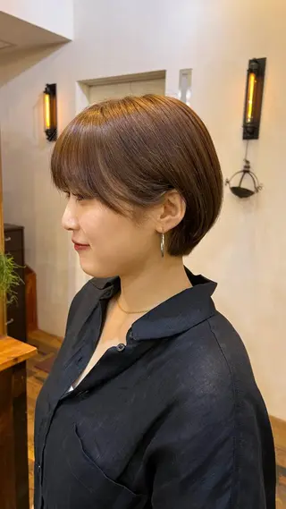 ショート belle   表参道　terrace所属・抜きっぱなしブロンド /ハイトーン/カナタのヘアスタイル