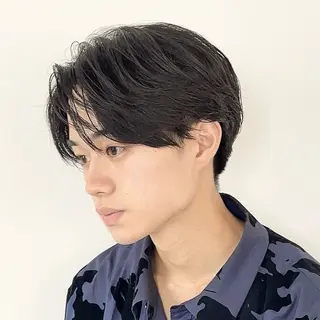 メンズ 透明感カラー ふうか　渋谷のヘアスタイル