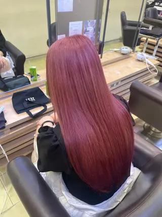 ロング カラー waka❤️✨ レイヤーボブ/ネイルのヘアスタイル