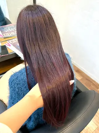 ロング カラー 藤間 帆乃夏（とうまほのかのヘアスタイル