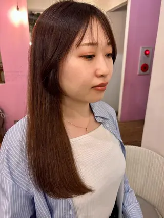 ロング スギ リンカのヘアスタイル