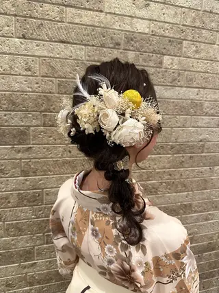 ヘアアレンジ 艶髪/ブリーチなし Wカラー🌺yuiのヘアスタイル