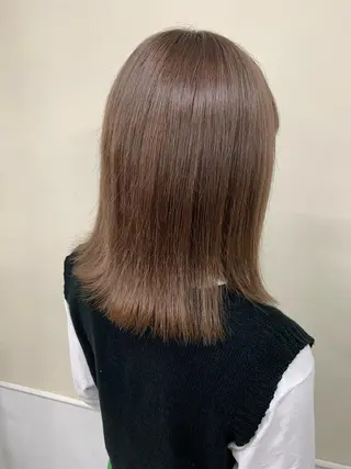 ミディアム カラー ヘアアレンジ 🇰🇷韓国ヘア TAKUMI🐯💎のヘアスタイル