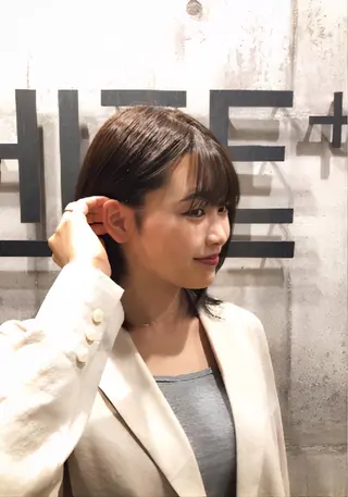 ミディアム _WHITE＋ 南海難波店所属・射場 達也のヘアスタイル