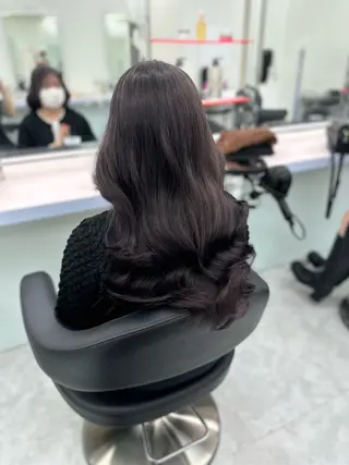 セミロング カラー 🫧ハイトーン🫧 ベージュ🫧徹哉のヘアスタイル