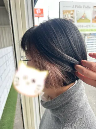 ミディアム カラー 美容室 Jフィドルファドル所属・わきた かずなのヘアスタイル