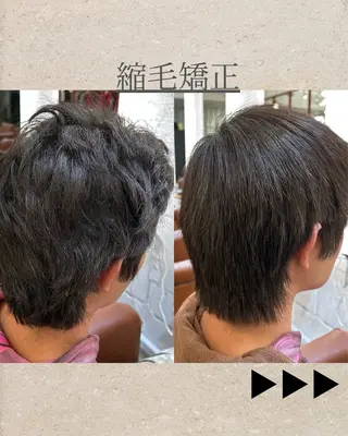 パーマ メンズ AMBERGLEAM Hair&Cloth Yoga所属・Ryo☘縮毛矯正/ メンズ/ブリーチ/のヘアスタイル