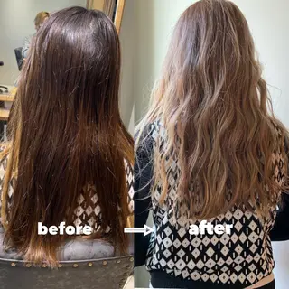 ロング カラー 美髪ストレート 川本雄己のヘアスタイル