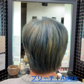 ショート カラー メンズ 鄭 瑩(てい えい) 🌈モデル募集🩵のヘアスタイル