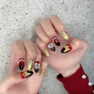 ロング カラー パーマ ヘアアレンジ メンズ キッズ ネイル マツエク・マツパ Salon Ｋのネイルデザイン