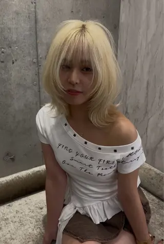 セミロング 🇰🇷祝斗🇰🇷 /韓国ボブ/レイヤーのヘアスタイル