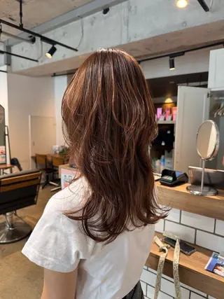 ミディアム レイヤー/髪質改善 渡邉【日吉美容室】のヘアスタイル