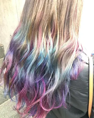 ロング カラー 原宿サロン代表 デザインカラー伊藤卓のヘアスタイル