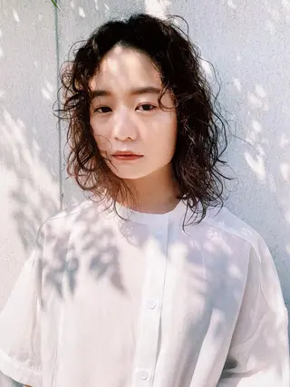 ミディアム パーマ メンズスタイル /メンズパーマ/須藤のヘアスタイル