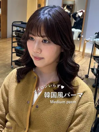 パーマ 韓国風ヘア/パーマ ♡あゆのヘアスタイル