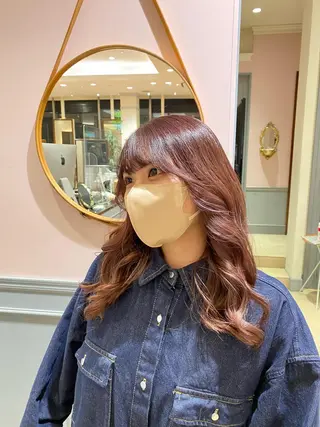 セミロング レイヤー/グレージュ メンズパーマのヘアスタイル