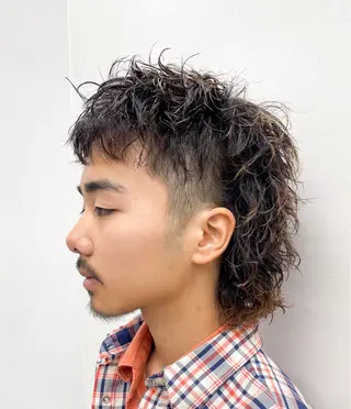 パーマ メンズ 森本裕/オーナー/ スパイラルパーマのヘアスタイル